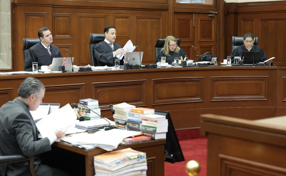Ministros de la Suprema Corte de Justicia de la Nación en sesión del pleno de este martes 4 de noviembre de 2025. Foto: Especial