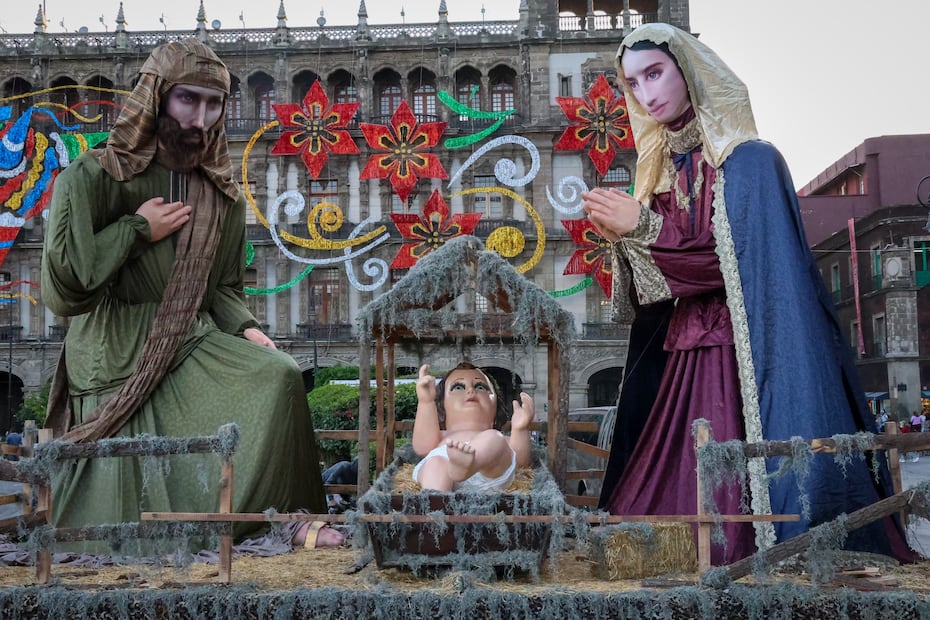 Nacimiento gigante en el Zócalo CDMX. Foto: Luis Camacho