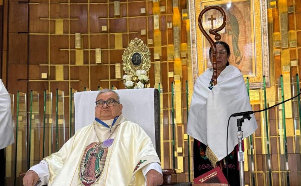 El Arzobispo Carlos Garfias Merlos celebró una misa para impulsar a las mujeres y buscadoras a seguir construyendo la paz. Foto: Especial