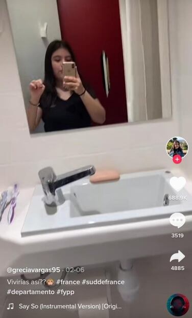 Tiktoker muestra su mini depa de 9 metros cuadrados en Francia