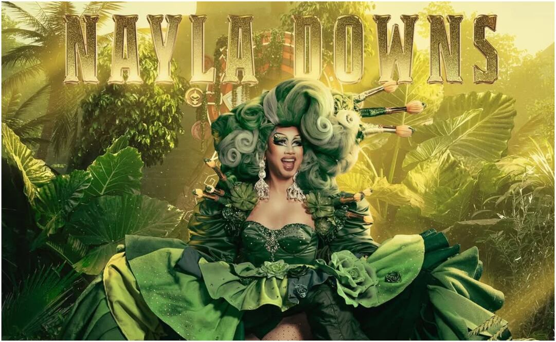 Durante la gran final de la séptima temporada de "La Más Draga", Nayla Downs se coronó como la nueva reina del drag mexicano. Foto: Redes Sociales