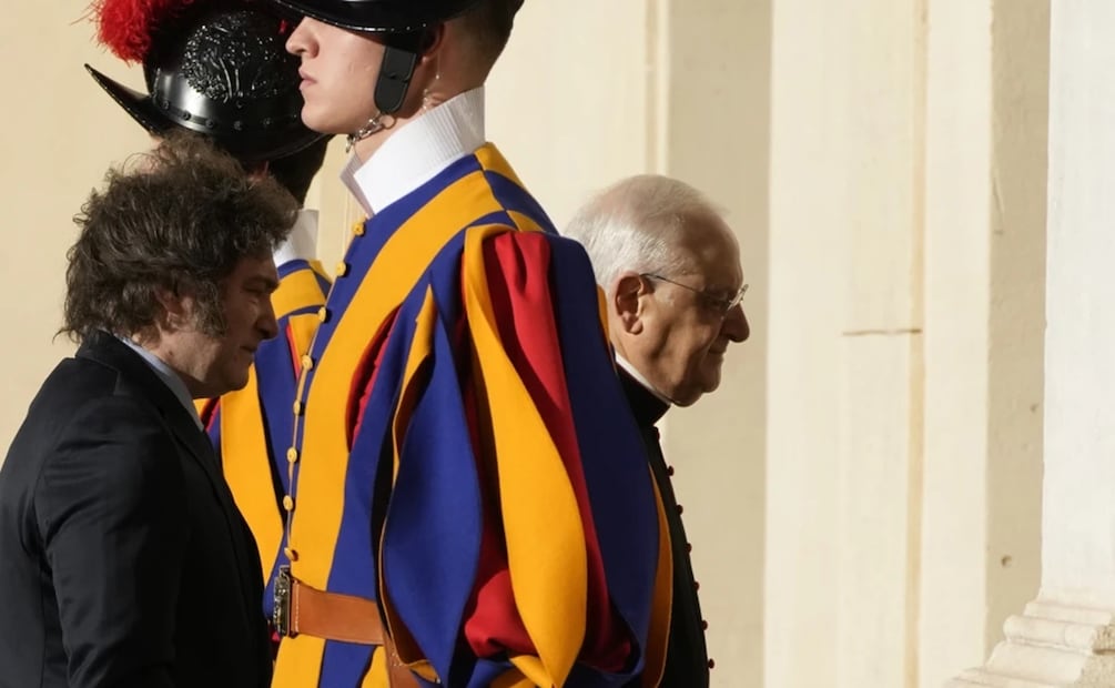 En el pasado, el presidente argentino Javier Milei tuvo una audiencia con el papa Francisco, quien falleció este año. Foto: AP