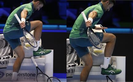 VIDEO: Novak Djokovic explota y rompe raquetas durante victoria ante Holger Rune