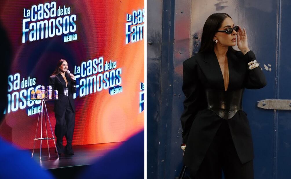 Galilea Montijo luce un traje con cinturón corsé. Foto: Instagram @galileamontijo (@gutirgz)