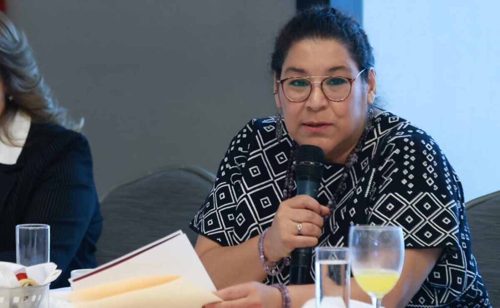Ministras en el evento Ventajas de la Reforma Judicial: Diálogo con las ministras de la SCJN Lenia Batres, Yasmín Esquivel y Loretta Ortiz en la torre mayor. Foto: Fernanda Rojas/EL UNIVERSAL