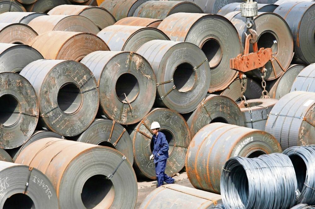 Traba. Los impuestos en la importación de acero y aluminio es un tema de tensión entre México y Estados Unidos (EFE)