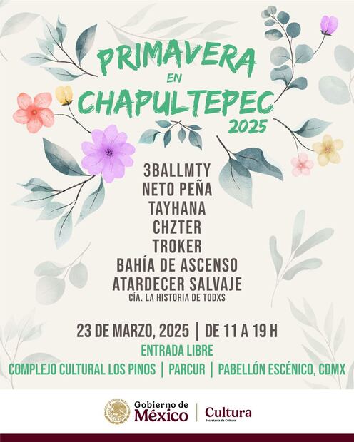 Primavera en Chapultepec 2025. Foto: Sectur