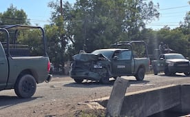 Elementos del Ejército chocan durante persecución en Navolato, Sinaloa; ocho resultan lesionados 