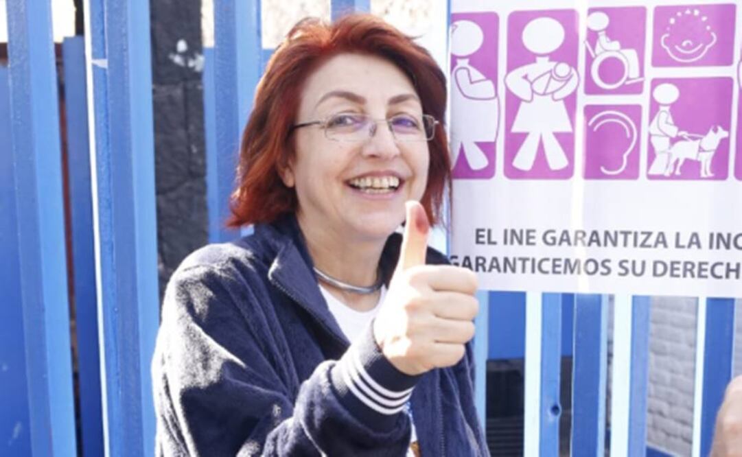 Fernanda Tapia pidió a la gente que salga a votar FOTO: ARACELI GARCÍA / EL UNIVERSAL