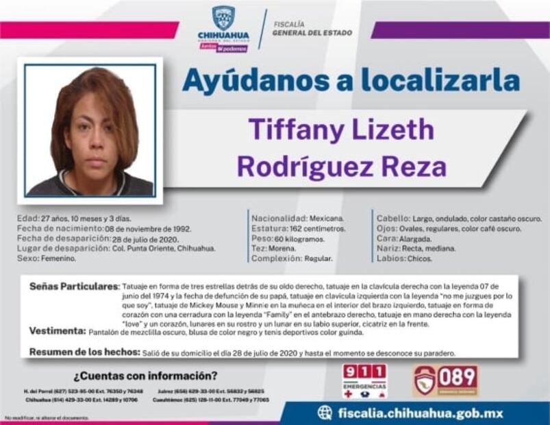 Realizan operativo para localizar a una mujer y 4 hombres desaparecidos en Chihuahua