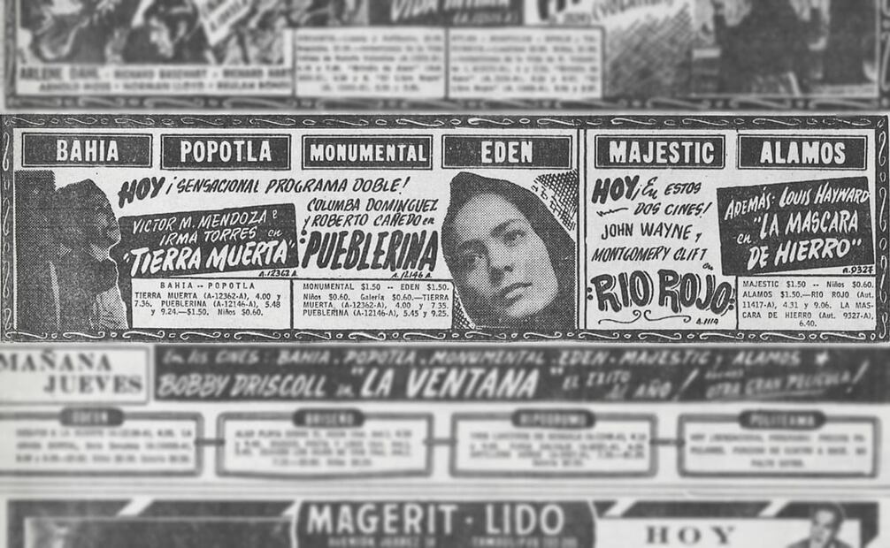 Así se publicitó esta cinta de fines de los años 40. En una de las escenas, tal vez una de las más intensas, la pareja embriagada de tristeza y dolor, cantan juntos  Tú, solo tú, pieza hasta entonces inédita que se convirtió en un éxito tras haber sido dada a conocer en este filme. Hemeroteca EL UNIVERSAL.