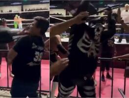 LA Park golpea en varias ocasiones a un aficionado en la Arena Potosí; la reacción del luchador generó gran polémica