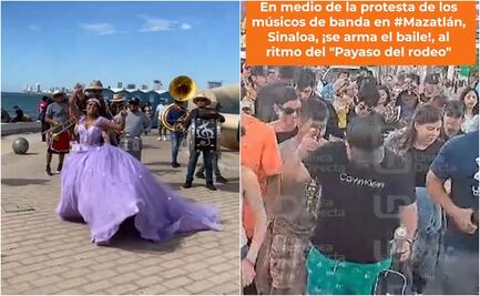 Desde quinceañera bailando hasta "Payaso del Rodeo": así fue la marcha en favor de la música de banda en Mazatlán