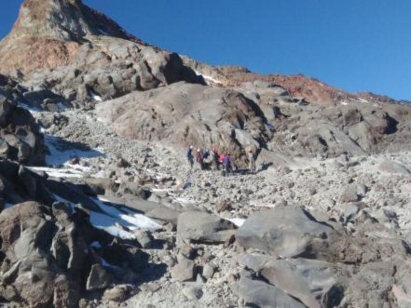 Rescatan a 4 alpinistas atrapados en el Pico de Orizaba