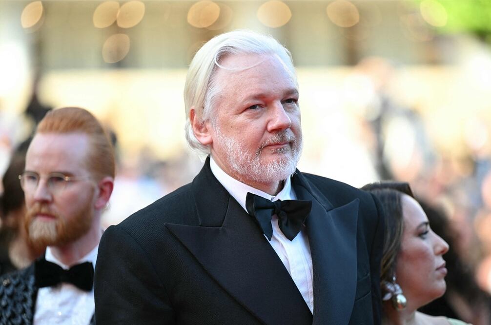 Julian Assange en el Festival de Cannes, durante la presnetación de 'The Six Billion Dollar Man'.
Foto: AFP