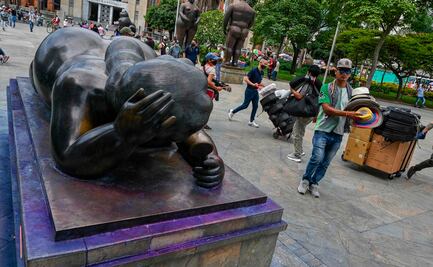 Vandalizan esculturas de Botero en Medellín; autoridades ofrecen recompensa por los responsables