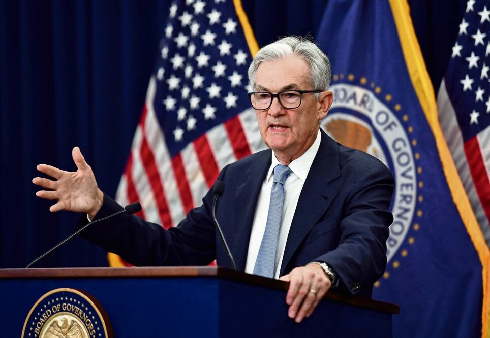 Jerome Powell, presidente de la Fed, dijo que la opción de pausar el aumento en la tasa de referencia fue parte del debate del Comité Federal de Mercado Abierto. Foto: Olivier Douliery / AFP