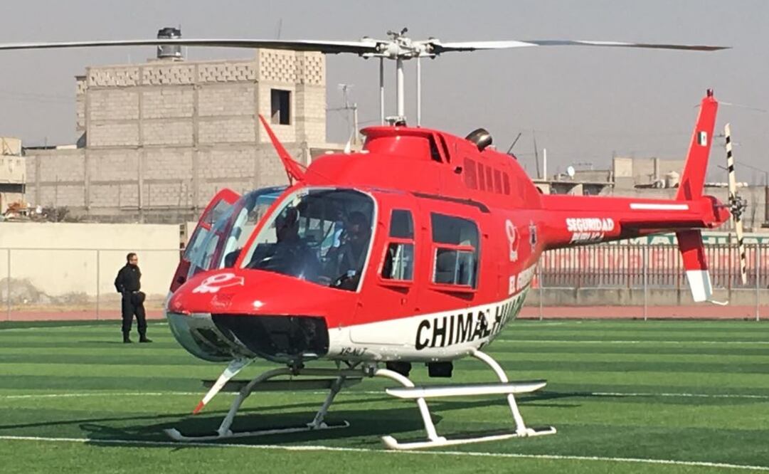 "El Guerrero" es un helicóptero Bell 206 Jet Ranger con capacidad para cinco pasajeros. Foto: Emilio Fernández / EL UNIVERSAL 