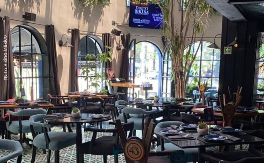 Restaurante La Bikina.  |  Foto: Facebook La Bikina México