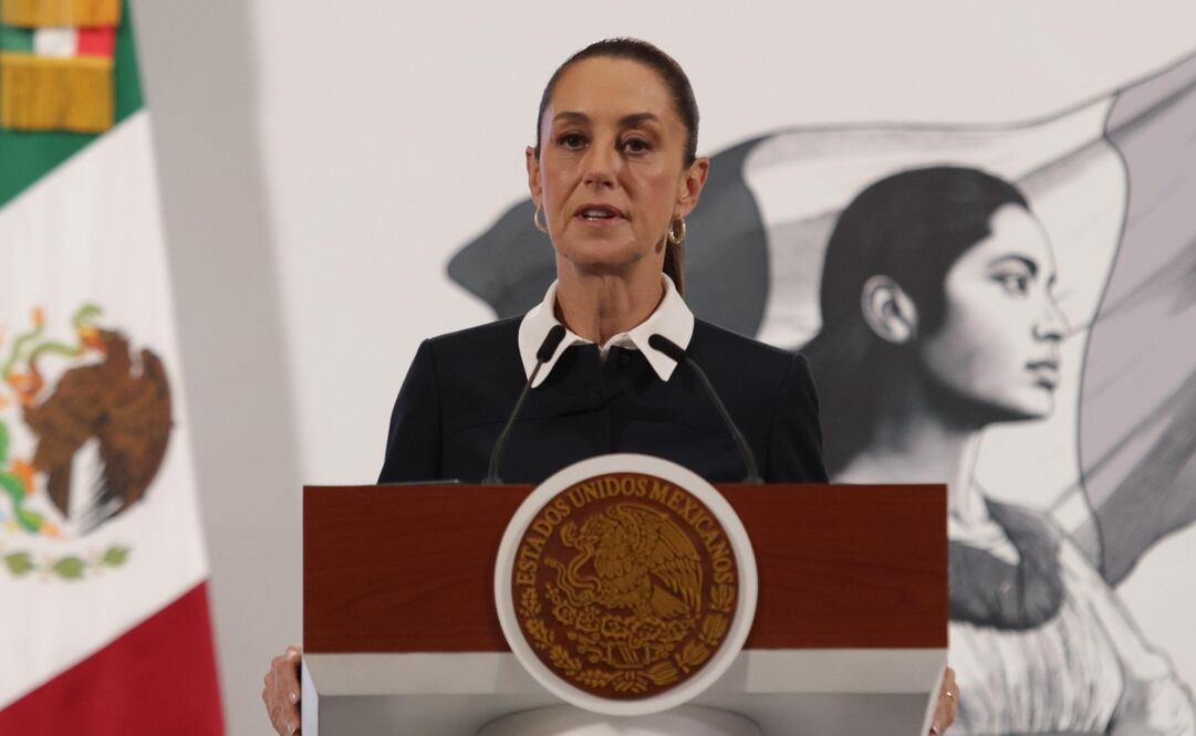 Conferencia matutina de la presidenta Claudia Sheinbaum en Palacio Nacional el 4 de mjunio de 2025. Foto: Carlos Mejía / EL UNIVERSAL