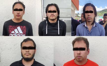 Policías de Metepec detienen a un grupo de sujetos por presuntamente robar 7 autos de alta gama