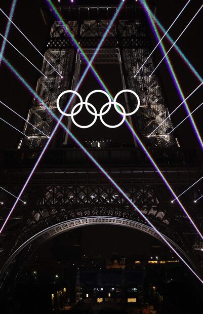 La canadiense Celine Dion previo a la ceremonia de apertura de los Juegos Olímpicos París 2024. Foto: AFP.
