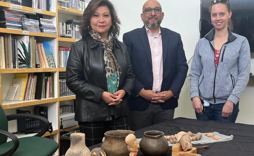 Devuelven desde Nuevo México 41 piezas arqueológicas prehispánicas al Gobierno de México Foto: Especial