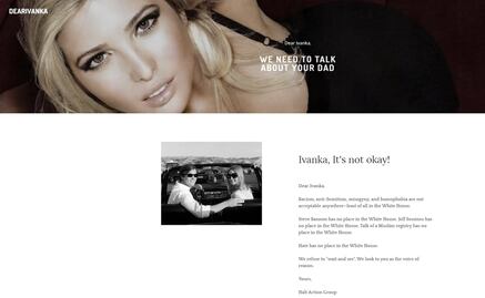 Artistas impulsan campaña contra la hija de Donald Trump