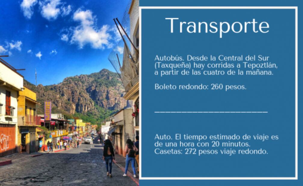 Cuánto cuesta viajar un fin de semana a Tepoztlán