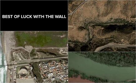 Video. Desean “buena suerte” a muro de Trump