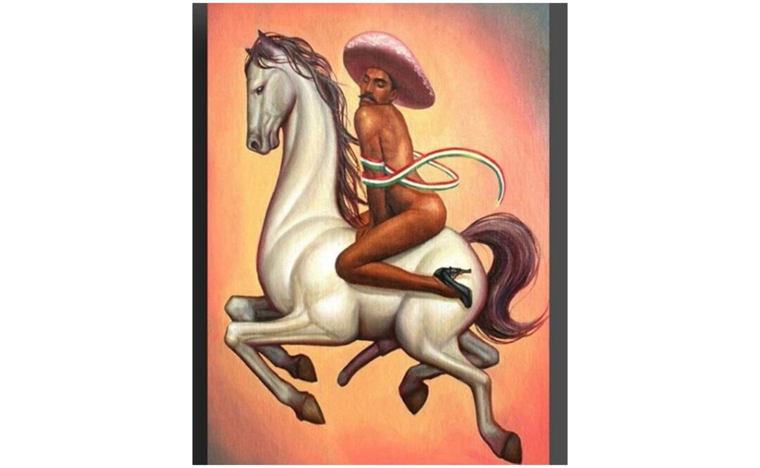 Zapata feminizado. Foto: Especial  