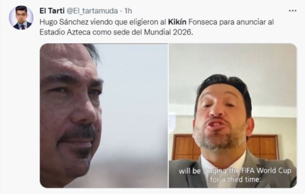 Usuarios se burlan del Kikin Fonseca por ser embajador de la CDMX para el Mundial de 2026