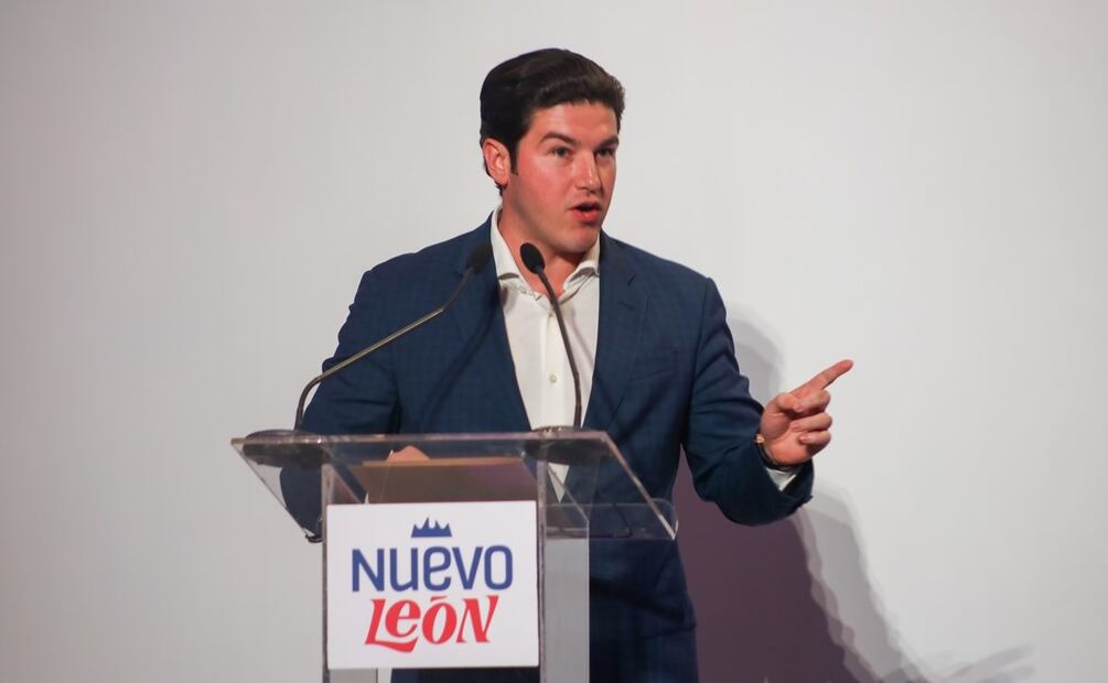 Samuel García presentó la marca de Nuevo León , "Destino", concepto enfocado en Turismo, Cultura, Bienestar y Gastronomía / Foto: Hugo Salvador. EL UNIVERSAL