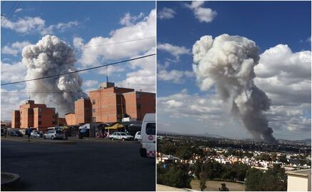 Explota mercado de pirotecnia de Tultepec