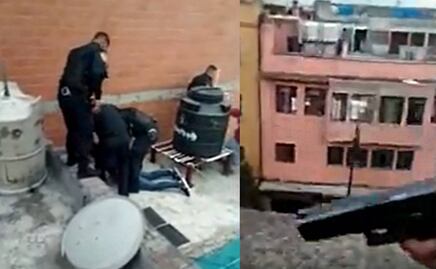 VIDEO: ¡Persecución en las alturas! Así policías detuvieron a tres en azoteas del Centro y liberaron a secuestrado