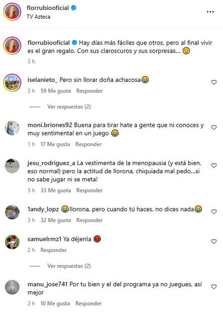 Las críticas a Flor Rubio por su llanto en el juego "Sin palabras" en el programa "Venga la Alegría".