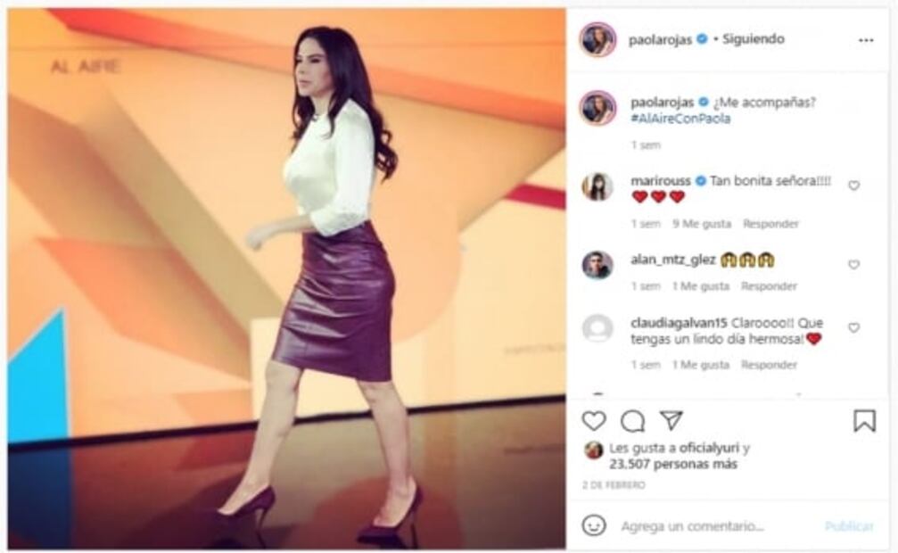 Paola Rojas muestra su lado más sexy usando animal print