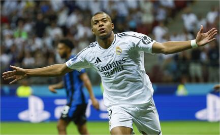 Kylian Mbappé se estrena como goleador del Real Madrid y conquistan la Supercopa de Europa
