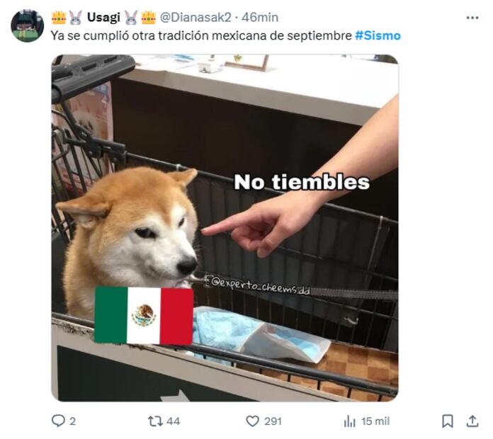Usuarios reaccionaron al sismo de 5.2 en Oaxaca en redes sociales con memes y graciosas reacciones. Foto: Captura de pantalla