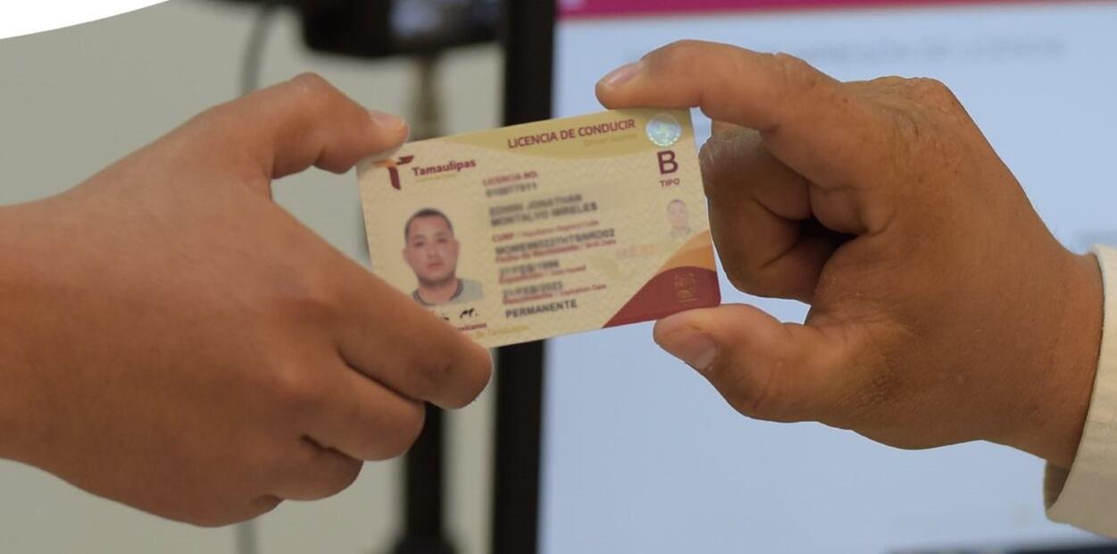 En Tamaulipas, la licencia permanente es gratis al solicitarla por primera vez. Foto: Gobierno de Tamaulipas 