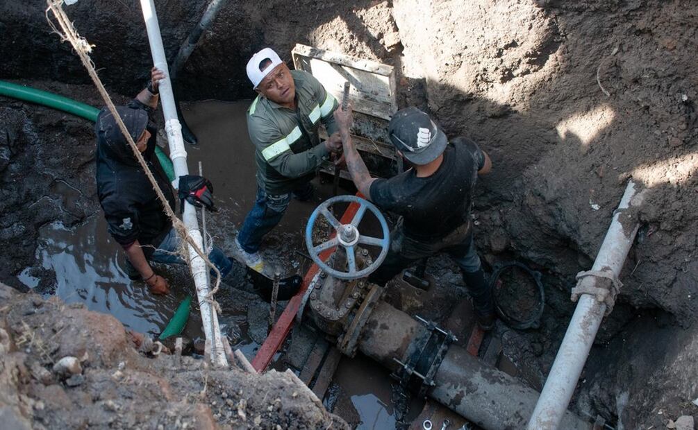 Afectación a viviendas en Tultitlan por fuga de agua. Foto: Abril Angulo