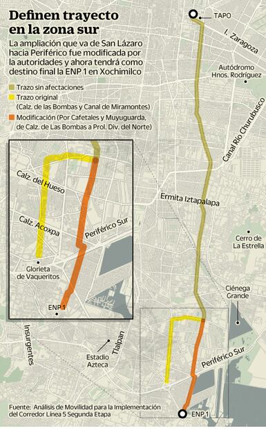 Metrobús: aforo obliga a cambiar el trazo de la Línea 5