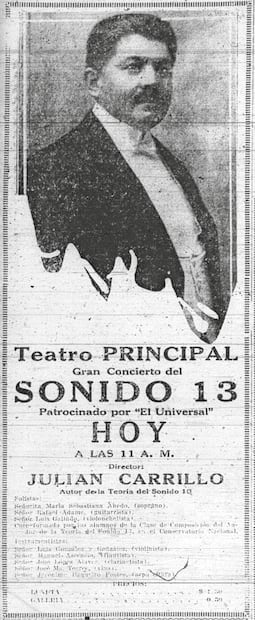 Hace poco más de un siglo, las ideas de Julián Carrillo estuvieron en el centro de la discusión pública. (24/02/2025) Foto: Archivo | El Universal