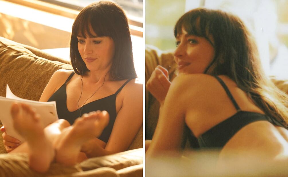 Dakota Johnson modela algunas de las piezas clave de la colección Spring 2026. Foto: Calvin Klein