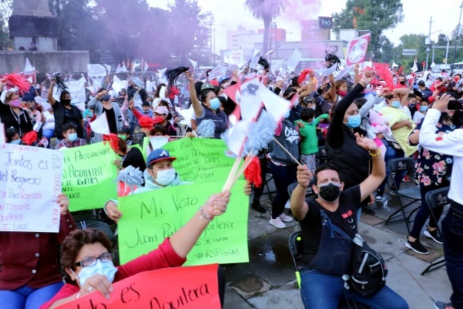 Con la presencia de Blue Demon Jr., RSP realiza mitin masivo en GAM 