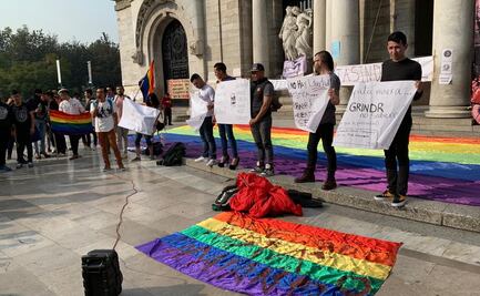 Elementos de la comunidad LGBTI, en Bellas Artes, piden seguridad