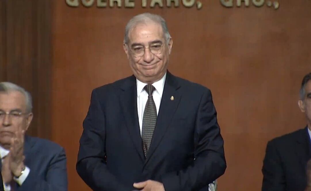 “¡Qué buen discurso!", expresó el expresidente Calderón. Foto: Captura