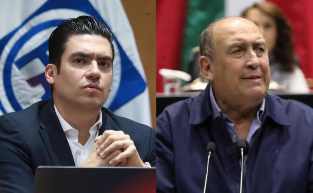 El dirigente nacional del PAN, Jorge Romero Herrera y el diputado del PRI, Rubén Moreira. Fotos: especiales