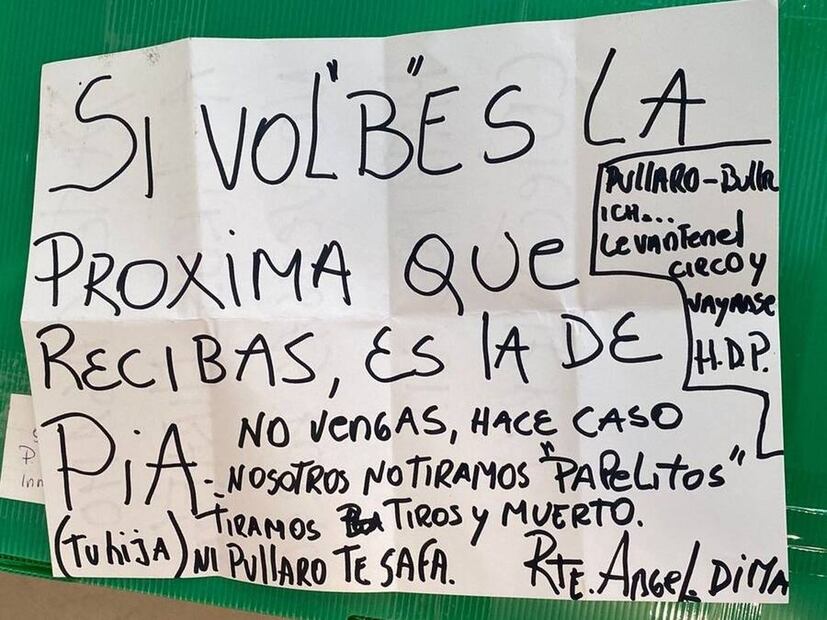 Las amenazas a Ángel Di María