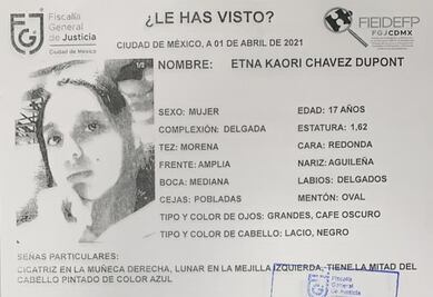 Buscan a Etna Kaori, de 17 años, desaparecida en Cuajimalpa